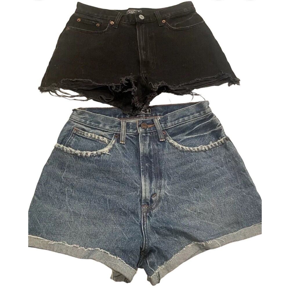 2 Pairs Abercrombie And Fitch Shorts Sz 26 / 2